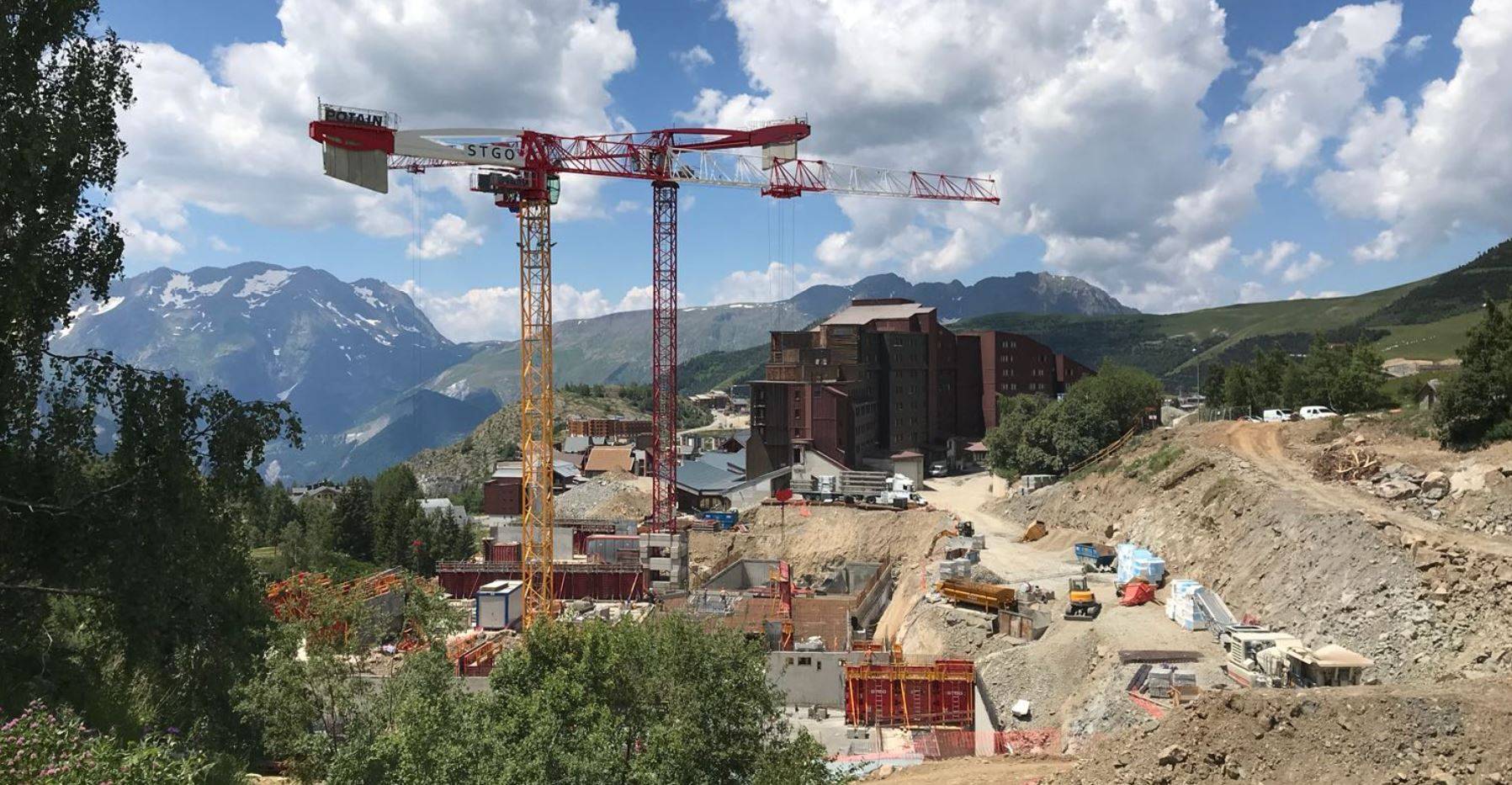 chantier du village club Med